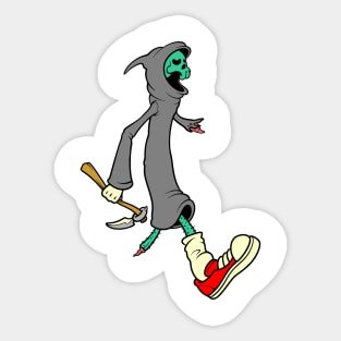 grim reaper zombie cartoon Sticker